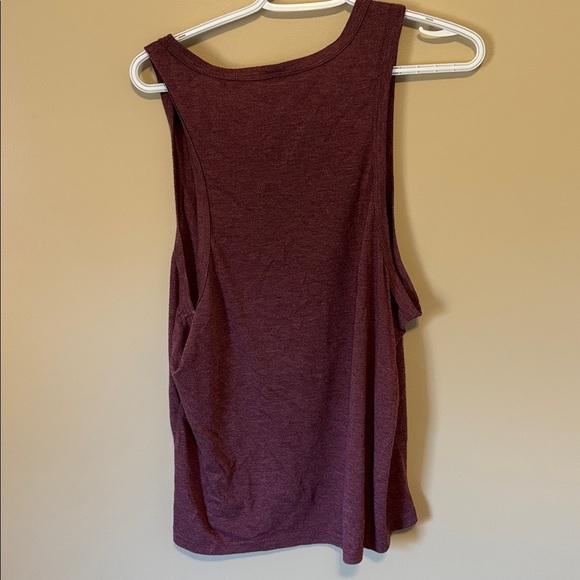 SHEIN Maroon Tank Top with Palm Tree Print - Picture 5 of 5
